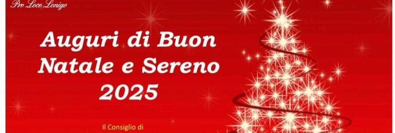 Auguri di buon Natale e sereno 2025